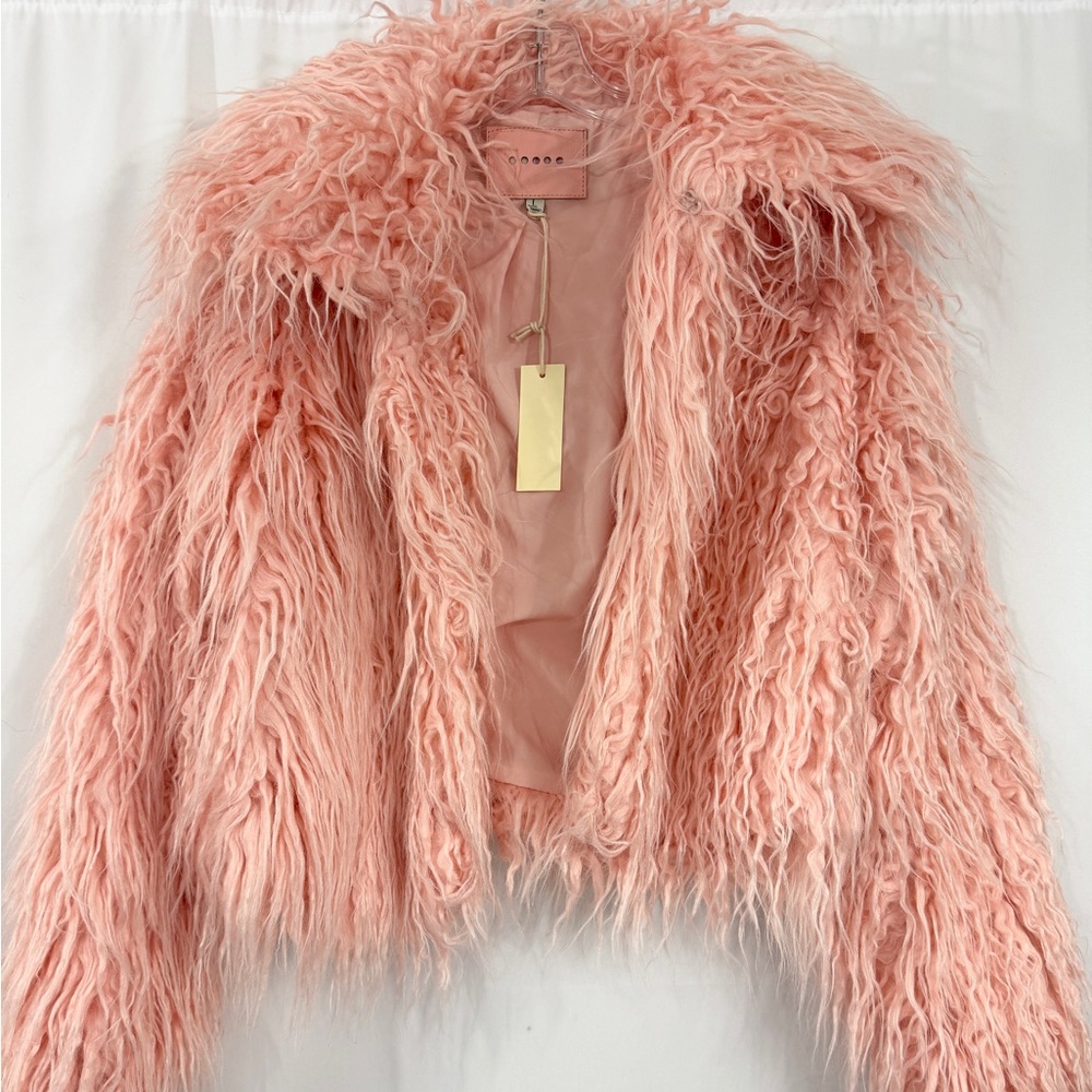 Blank NYC - Sold by Free People Faux Curly Lamb Coat